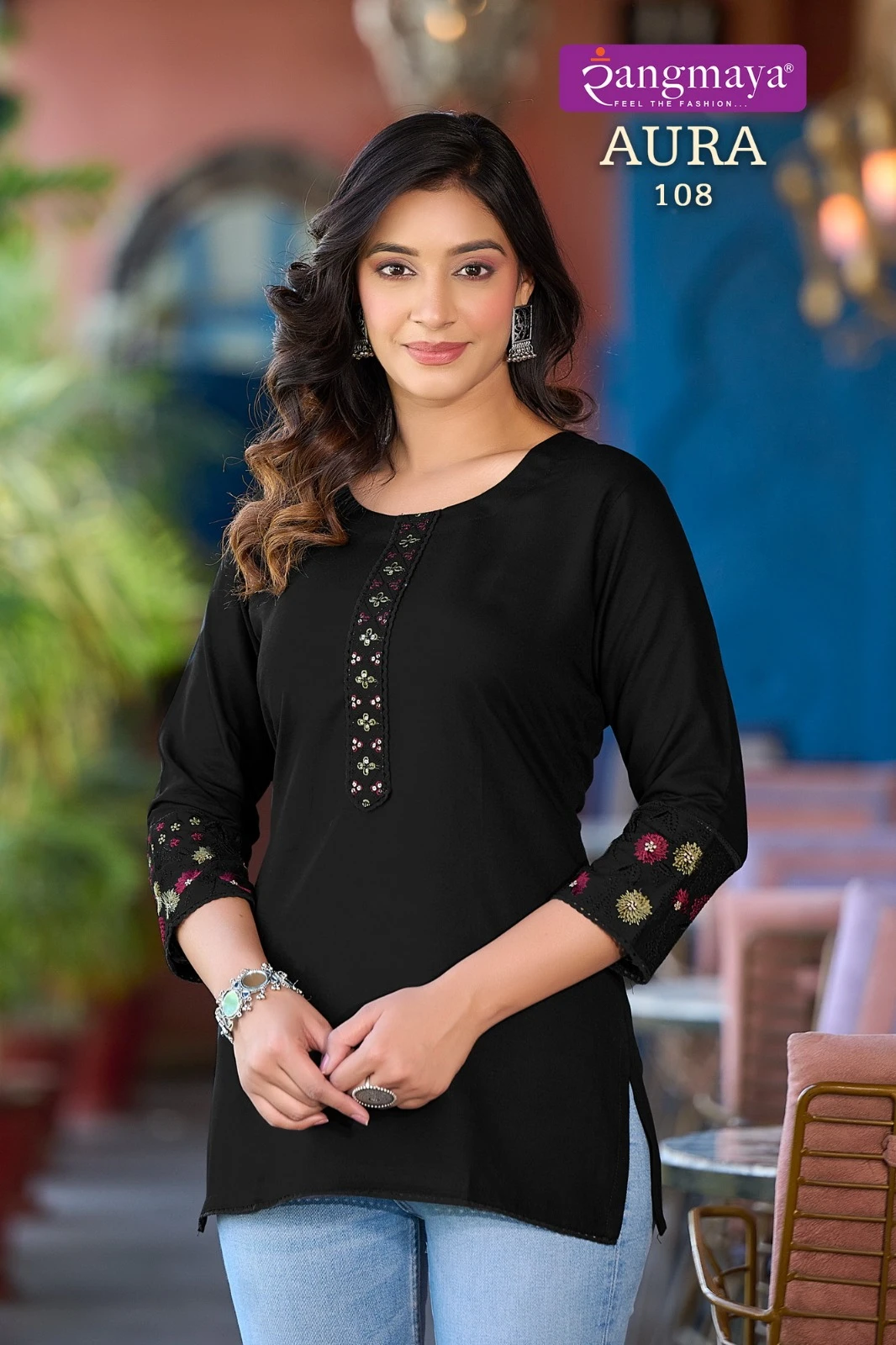 Tunic Aura Rayon Wholesale Short Top Catalog — Wholesale, MPA wholesale from Surat — view 5